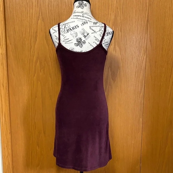 Chic Plum Mini Dress - Picture 3 of 4